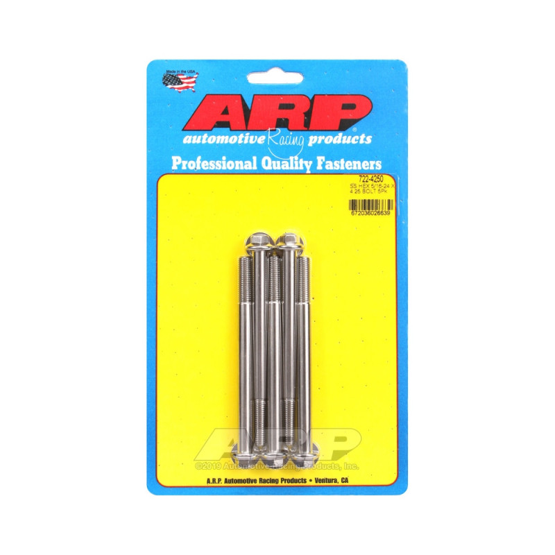 Șuruburi și piulițe universale ARP 5/16-24 – Șuruburi hexagonale din oțel inoxidabil x5 - ARP-722-4250 - 722-4250 - 3666618198590
